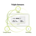 Aqara Moniteur de qualité de l'air intérieur, nécessite un concentrateur AQARA ,  HomeKit, Google, Alexa et IFTTT