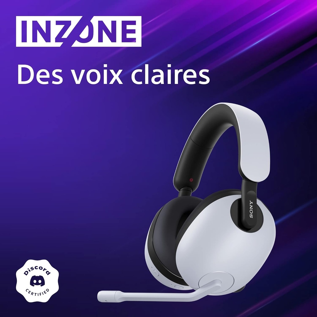 Sony INZONE -Casque gaming sans fil à isolation phonique  Son spatial à 360°Tige microphone de haute qualité-PC/PS5 PlayStation