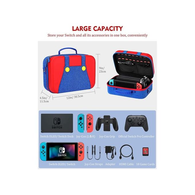 MoKo Étui Compatible avec Nintendo Switch/Switch OLED 2021