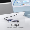 UGREEN Revodok Hub HDMI 4K avec PD Charge 100W Alimenté 5 en 1 Adaptateur USB C vers USB 3.0