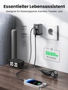 UGREEN Adaptateur de prise 30 W avec USB C GaN Fast 4-en-1