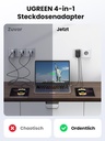 UGREEN Adaptateur de prise 30 W avec USB C GaN Fast 4-en-1