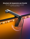 Govee RGBIC TV Backlight 3 Lite, pour TV 55-65 pouces,Ruban LED WiFi RGBICW 3,6 M avec Caméra