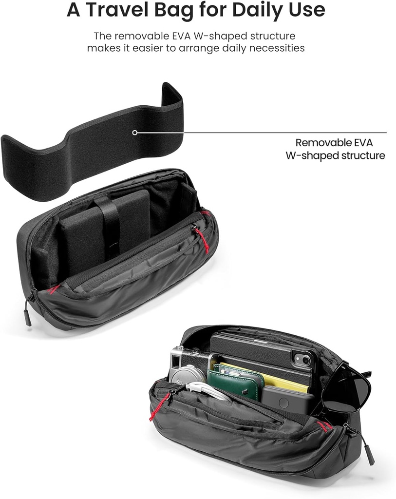 tomtoc Sac à bandoulière pour console Steam Deck & ROG Ally