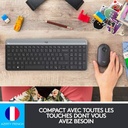 Logitech MK470 Combo Clavier et Souris sans Fil pour Windows