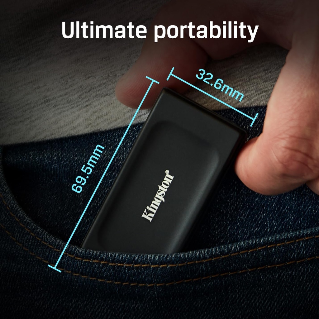 Kingston XS1000 1TB SSD - Disque SSD Externe - USB 3.2 Gen 2 - Portable SSD