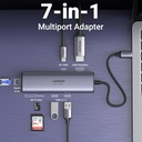 UGREEN Revodok Hub USB C 7 en 1 Adaptateur USB C 4K 60 Hz 