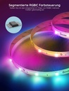 Govee RGBIC 30m Ruban/Bande LED WiFi Bluetooth Multicolore, Contrôlé par APP 