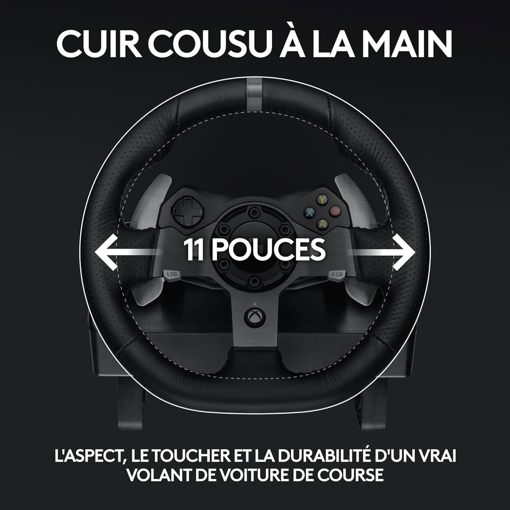 Logitech G G920 Driving Force Volant de Course avec Pédales