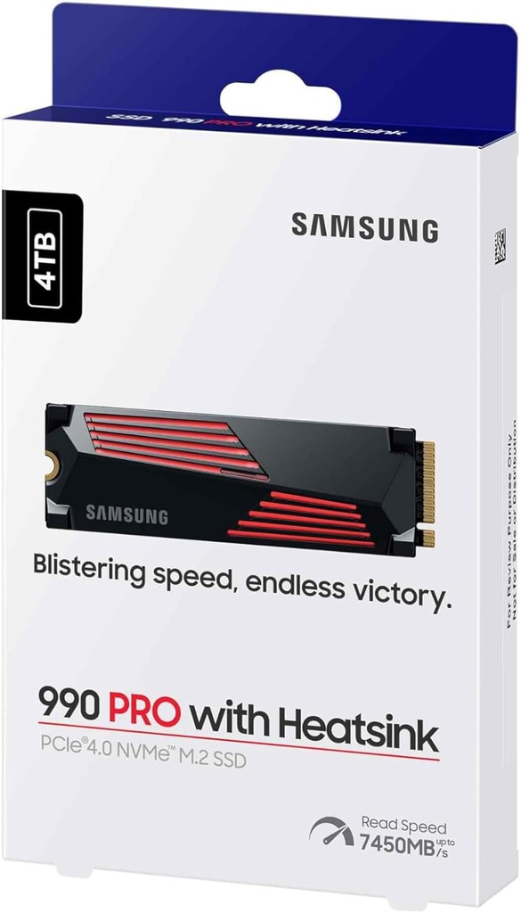 Samsung SSD 990 PRO M.2 PCIe NVMe 4 To avec dissipateur
