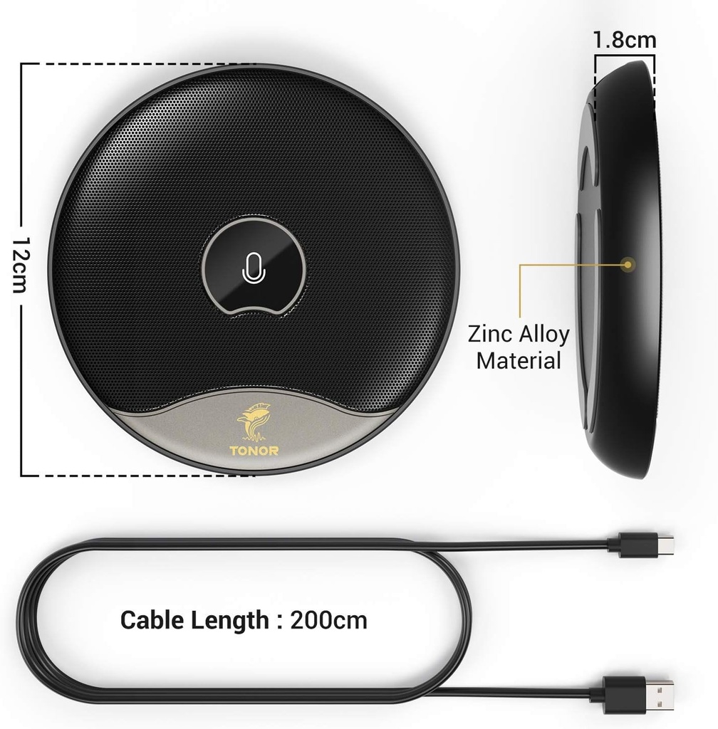 TONOR Microphone USB de Conférence