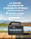 Station électrique portable Anker 535, Générateur Électrique Portable 512Wh avec Batterie LiFePO4, 500W 7 Ports