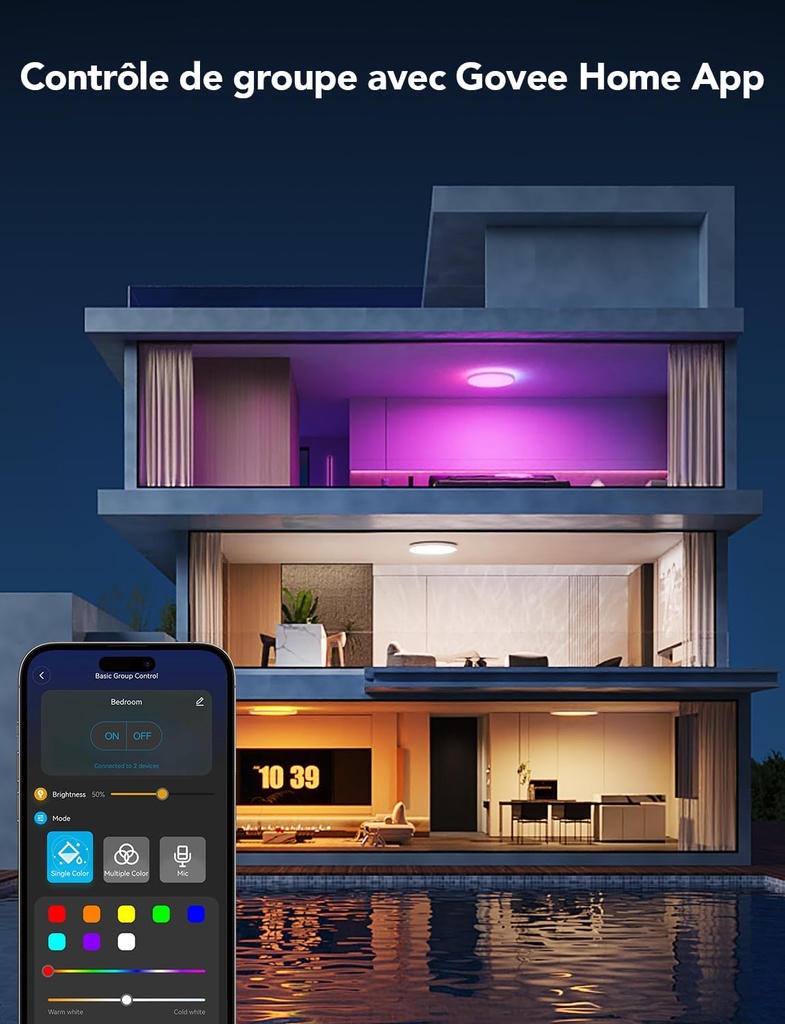 Govee Plafonnier LED RGBIC 30cm 