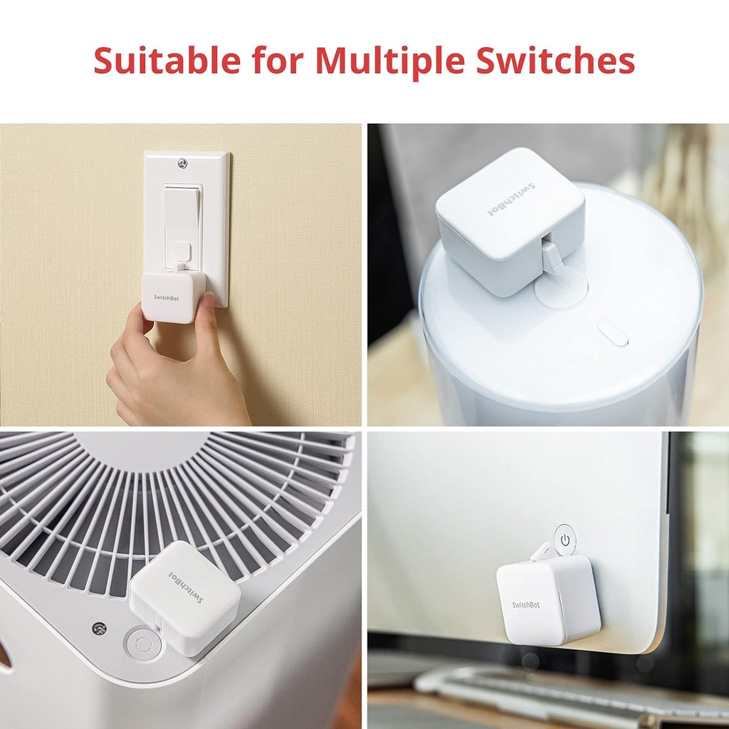 SwitchBot Interrupteur Intelligent Bluetooth - Petit Robot d'Interrupteur avec APP Contrôle et Minuteur Programmable