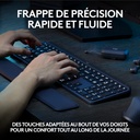 Logitech MX Keys S PLUS Clavier Sans Fil et Repose Poignet, U Rétroéclairé, Ergonomiques, Programmables, Bluetooth(AZERTY  Gris)
