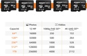 Amazon Basics Carte Mémoire MicroSDXC, 128 GB, avec Adaptateur SD, A2, U3, vitesse de lecture maximale de 100 Mo/s, Noir