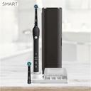 Oral-B Brosse à dents électrique rechargeable  4 4500 CrossAction,3 modes de brossage, 2 têtes, étui de voyage Premium + Dentifrice Oral-B(Adulte)