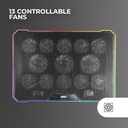 Mars Gaming MNBC13, Base de Refroidissement et Support pour Portable jusqu'à 17 pouces 
