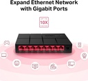 Mercusys Switch Ethernet Gigabit  Commutateur de bureau 8 Ports
