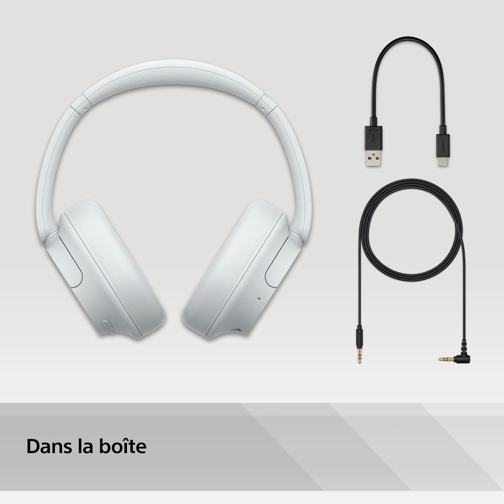 Sony WH-CH720N - Casque Bluetooth sans Fil à réduction de Bruit - Micro intégré -  35 Heures d'autonomie