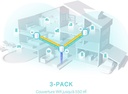 TP-Link Deco WiFi 6 Mesh AX 3000Mbps Deco X50(3-pack) - Système WiFi 6 pour Toute la Maison - Couverture WiFi de 550㎡