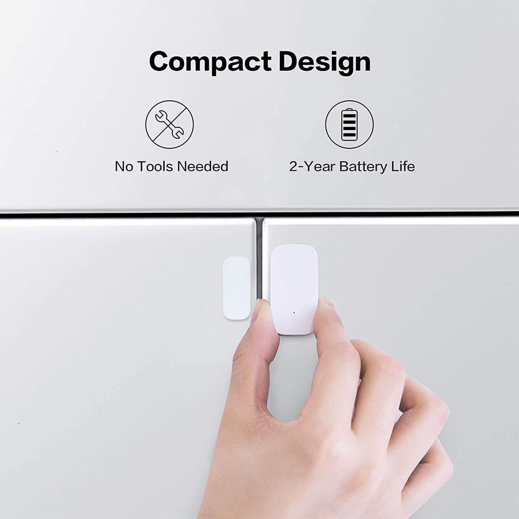 Aqara Détecteur d'Ouverture Porte/Fenêtre , NÉCESSITE AQARA HUB, Connexion Zigbee, Détecteur sans Fil pour Système d'Alarme