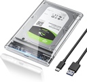 POSUGEAR Boitier Disque dur 2,5", 6Gbps USB C 3.1 Gen 2 TYPE C
