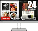 Lenovo L24i-40 Moniteur 23,8 pouces FHD- IPS-100 Hz-250 nits-4 ms-HDMI1.4-AMD FreeSync-1920 x 1080 pixels -Gris- haut-parleurs