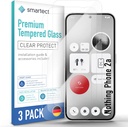 smartect Protection d'écran  Verre Trempé 3 Pièces pour Nothing Phone 2a