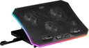 Mars Gaming MNBC6, Base de Refroidissement + Support XL 19'' ARGB, 3 Ventilateurs