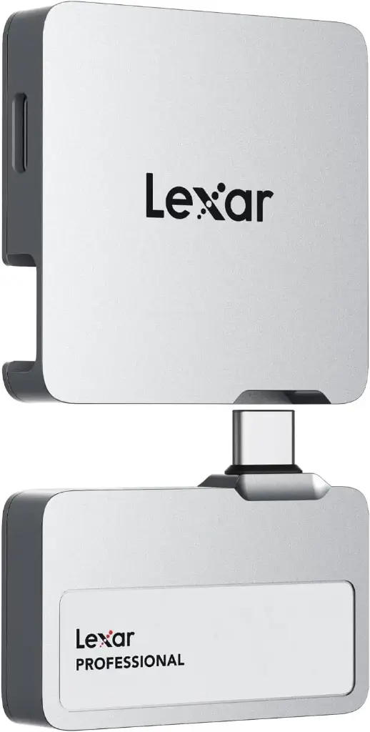 Lexar Professional Go Portable SSD avec HUB 1To, Ultra-Compact, pour iPhone
