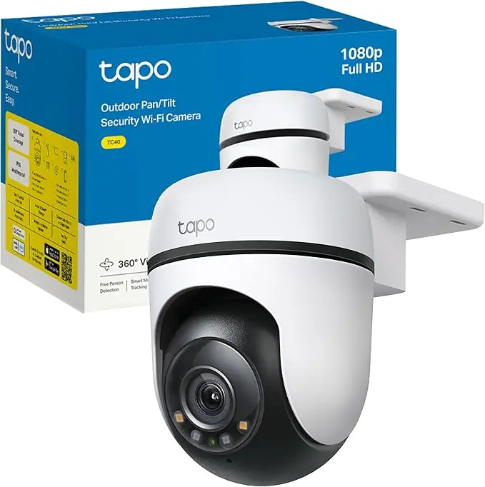 TP-Link Tapo Caméra Surveillance WiFi extérieur 360° 1080p Étanche 