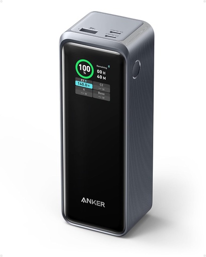 Anker Prime PowerBank Chargeur Portable(27,650mAh) 250W, 3 ports