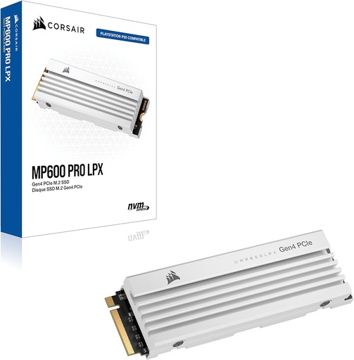 Corsair MP600 Pro LPX 1To M.2 NVMe PCIe x4 Gen4 SSD Disque SSD (Blanc)