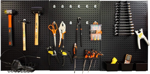 [‎810731] Panneaux muraux acier avec 24 fixation outils