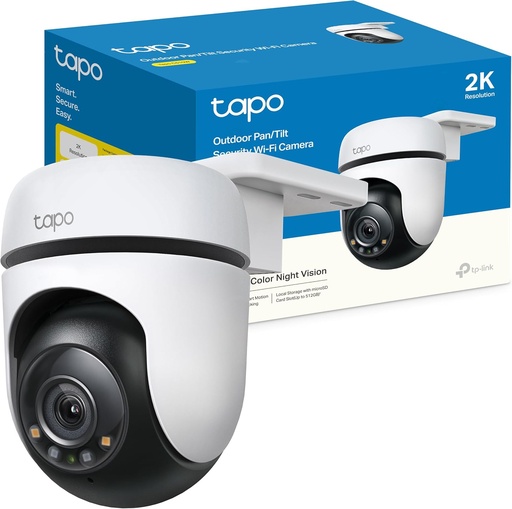 [C510W] TP-Link Tapo 2K Caméra Surveillance WiFi extérieur 360° C510W, Étanche IP65