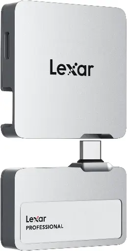 Lexar Professional Go Portable SSD avec HUB 1To, Ultra-Compact, pour iPhone