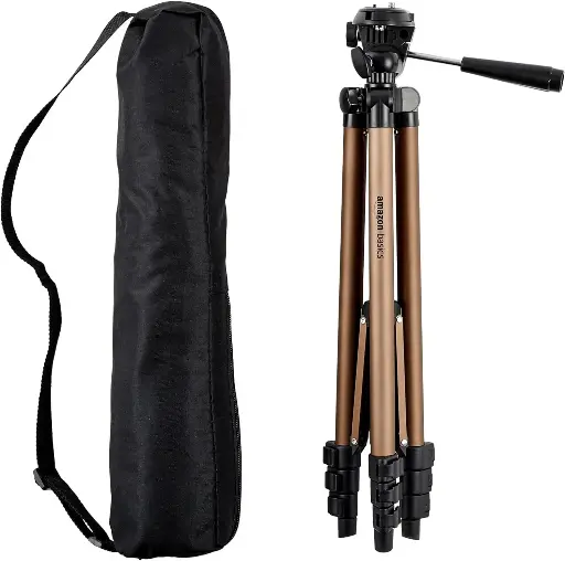 [‎WT3130T+WT3111H] Amazon Basics Trépied léger de 127 cm avec sac de transport(240813LJU1T)
