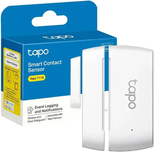 [T110] Tapo Détecteur de mouvement intelligent pour la sécurité des fenêtres et portes(Hub requis)