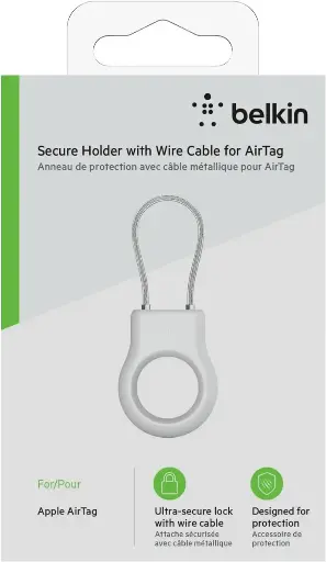 Anneau de Protection avec câble métallique pour AirTag Belkin 