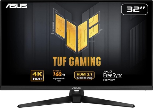ASUS TUF GAMING VG32UQA1A  moniteur 4K, (3840 x 2160), 160Hz , Freesync Premium, 1ms , 120 % sRGB, DisplayHDR 400